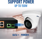 BV-Tech 18 Ports Long Range PoE+ Switch (16 PoE+ Ports | 1 Gigabit Ethernet uplink with 1 SFP Uplink) - 19" Rackmount - 120W - 802.3af/at -Desktop Design for Easy Set Up (16 Gigabit PoE+ Ports | 120W)