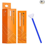 K&F Concept 20 Pack APS-C Frame Sensors Cleaning Swabs, DSLR SLR Digital Camera Dry CCD CMOS Clean Swabs Compatible with Nikon Sony Canon DSLR Camera Sensor, 16mm x 20mm