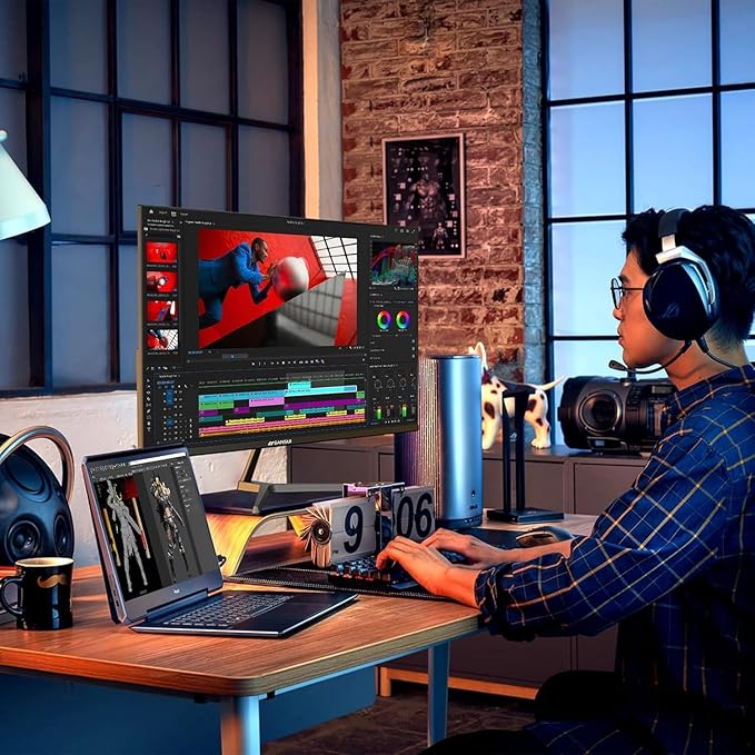 SANSUI 24 inch Monitor, IPS Display FHD Computer Monitor, 100Hz Monitor VESA Mount with HDMI Inputs for Home Office (HDMI Cable Included)