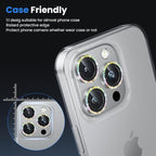WSKEN for iPhone 16 Pro/iPhone 16 Pro Max Camera Lens Protector - [Original Shooting Model] Shatterproof Ultra HD Tempered Metal Glass Camera Screen Protector Cover Film Accessories