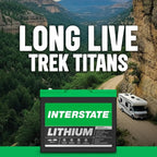 Interstate Batteries 12V 60Ah Group Size 24M Lithium Deep Cycle LiFePO4 Marine/RV Battery, Maintenance Free, Lightweight, Ideal For Boats, RV Camping, Off-Grid, Yachts (Li24M12V60)