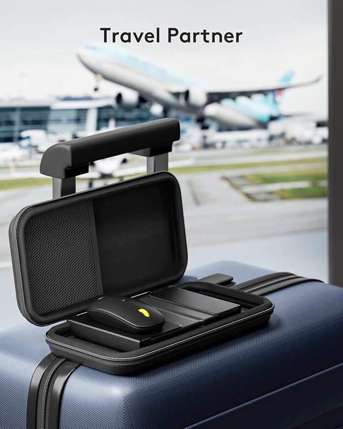 Foldable Keyboard and Mouse, Samsers Folding Bluetooth Keyboard Combo, 2.4G + BT5.0 x 2, Full-Size Portable Travel Keyboard & USB-C Rechargeable Wireless Mouse for iOS Android Windows Mac OS