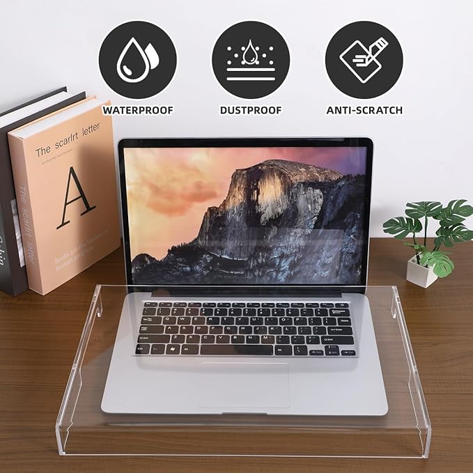 15.6inch Laptop Keyboard Covers Acrylic Keyboard Cover Cat Laptop KeyboardProtector Transparent Protector for Desktop