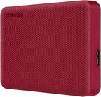 Toshiba Canvio Advance 4TB Portable External Hard Drive USB 3.0, Red - HDTCA40XR3CA