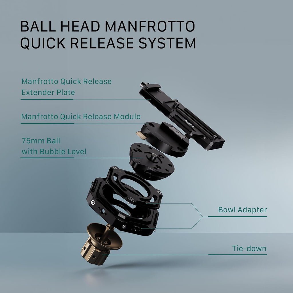 Tilta Hydra Articulating Car Mounting System | Supports 75mm & 100mm Tripod Heads | Heavy Duty | Mount via Manfrotto & Arca | Optional Electronic Suction Cups | Stable & Secure