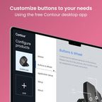 Contour Unimouse Ergonomic Vertical Mouse – Adjustable 35°-70° Angle, Customizable Thumb Rest, Wired, 6 Programmable Buttons, Ideal for All Day Comfort, Carpal Tunnel and Pain Relief