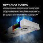 GAMDIAS AEOLUS P2-1203 120mm ARGB PWM Fan (3 Pack, no Hub), Include Reverse Fan Blade x3 & Controller, ARGB Sync, Easy Installation & Cabless Daisy-Chain Design, Silent Operation, Up to 2400RPM, White