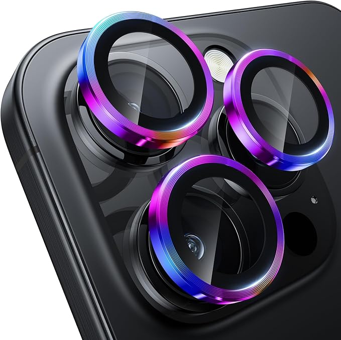 WSKEN for iPhone 16 Pro/iPhone 16 Pro Max Camera Lens Protector - [Original Shooting Model] Shatterproof Ultra HD Tempered Metal Glass Camera Screen Protector Cover Film Accessories
