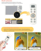 Hanpusen Rechargeable Camera Remote Control - Wireless Shutter Release with OLED Screen Compatible with Nikon Z6lll, Z30, Z50, Z50ll, Zfc, Zf,Z6II,Z7II,B600,P1000,P950；Replaces ML-L7