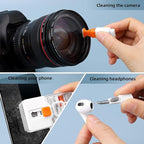 Keyboard Cleaning Kit Laptop Cleaner, 10-in-1 Computer Screen Cleaning Brush Tool, Multi-Function PC Electronic Cleaner Kit Spray for iPad iPhone Pro, Earbuds, Camera Monitor, All-in-one with Patent