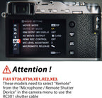 for Fuji/Canon Camera Cable Universal Iron cage Handle Shutter Release Accessory Shutter Cord RC101-E3/2.5mm Remote Control xt2 xt3 xt4 xt5 gfx50/50r/50s/100/100s can80d 90d r8 r10 650d 800d
