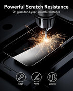 ESR 3 Pack for iPhone 15 Pro Privacy Screen Protector, Anti-spy Tempered-Glass Privacy Screen Protector with Flawless Fit Tray, Micro-curved Edges, Case Friendly