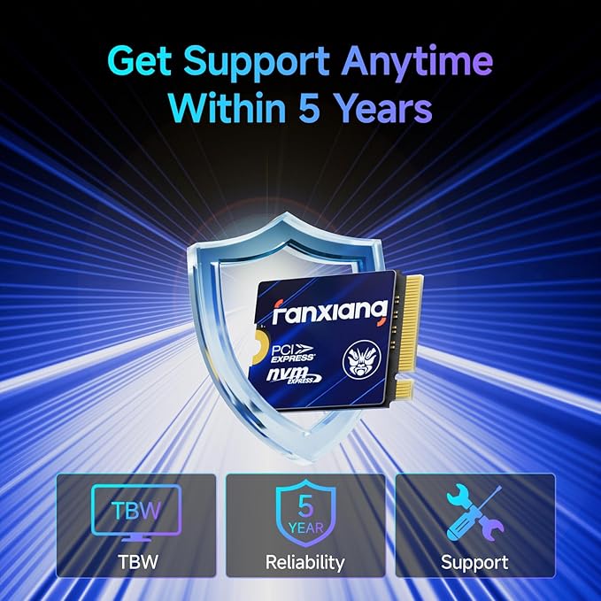 1TB M.2 2230 NVMe SSD, PCIe Gen 4x4 Speed up to 5000 MB/s, 2230 SSD Compatible with Steam Deck/ROG Ally/Microsoft Surface Pro/Mini PCs, S630