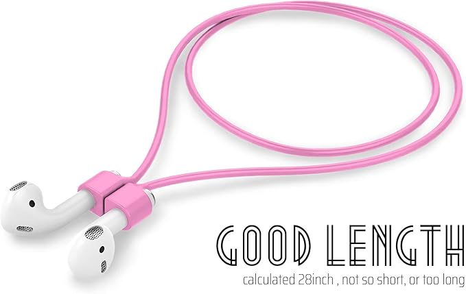 Ultra Strong Magnetic Airpod Pro Strap Anti-Lost Cord Sports Lanyard Compatible with Airpods 3rd 2nd Generation Pro 3 2 1 (3 Pink)