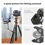 K&F Concept 11" Magic Arm Clamp Kit with ARRI 1/4" & 3/8" Thread Screw 360° Ball Heads Articulating Arm Camera Adapter for DSLR, Monitor, LED Light, Microphone, Camera Cage, Action Camera