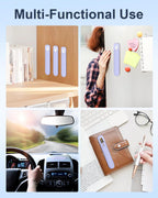 eZAKKA Silicone Pencil Holder For Most Pens,Pencils, 7.8 inch Self-Adhesive Stick To Notebooks,Diary, Desks,Tablet, Purple, 1 Pack