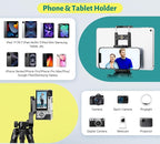 JOILCAN Phone Tripod, 67" Camera Tripod Stand for iPhone iPad, Professional Aluminum Travel Tripods with Wireless Remote and Carry Bag for Cellphone Photo Video Recording Vlog