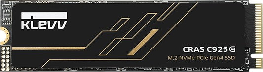 KLEVV CRAS C925G 500GB M.2 2280 NVMe PCIe Gen4x4 Internal Gaming SSD with Graphene Heatsink, Compatible with PS5, up to 7400MB/s (K500GM2SP0-25G)