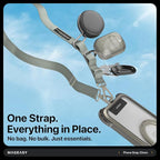 MAGEASY Universal Cell Phone Lanyard Crossbody - Anti-Theft Crossbody Phone Strap for iPhone 16 Pro Max & Most Smartphones, for Men & Women | 20mm (Army Green)