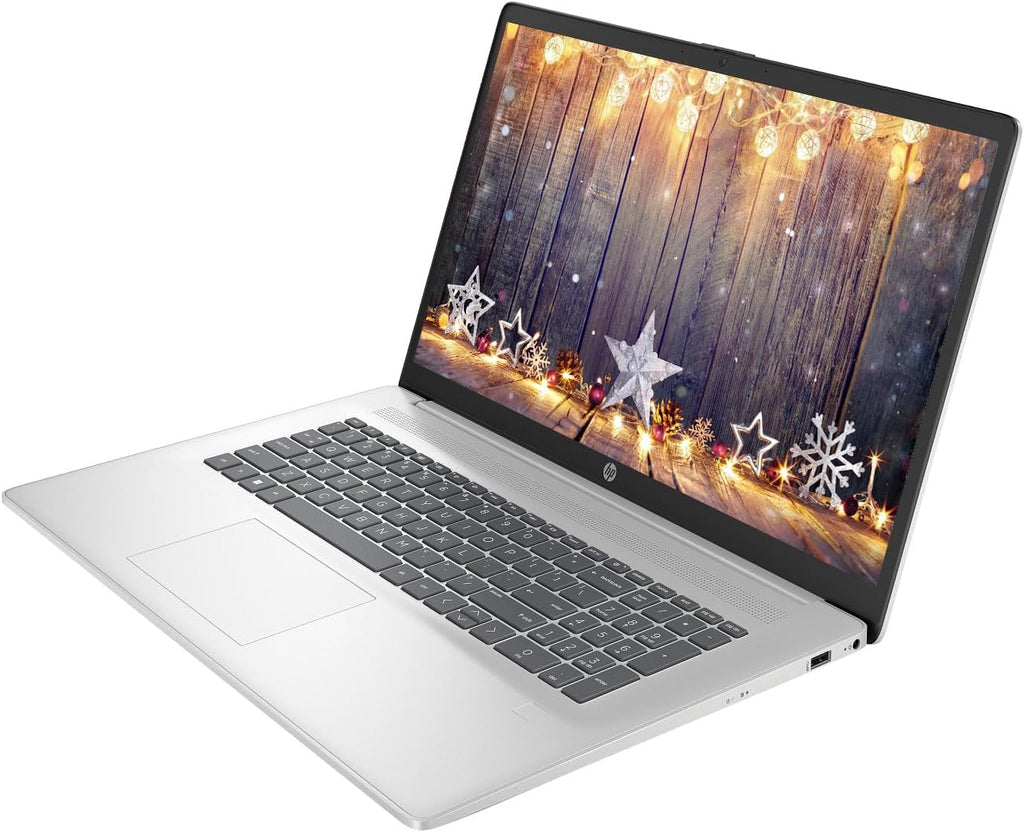 HP 17.3" Business Laptop Computer, 16GB RAM 1.2TB Storage (1TB SSD+256GB Docking Station Set), 10-Core Intel Core i5, Windows 11 Pro & Microsoft Office Included, Fingerprint Reader, PLUSERA Earphones