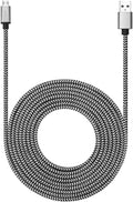 RoFI Micro USB Cable 15ft with 3A Fast Charging, Extra Long and Extremely Durable Nylon Braided Charger Cord for Galaxy S7/S6/J8/J7 Note 5,Kindle,LG,PS4,Camera,Xbox One and More (White)