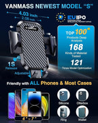 VANMASS Car Phone Holder 2025 Ultimate Military-Grade Phone Holder for Your Car Windshield Dashboard【Newest Best Strongest】 Cell Phone Car Mount with Patent & Safety Certs for iPhone Samsung Android