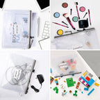 18 Pack A4 Mesh Zipper Pouch Bags, Zipper Pouches of Office Supplies, File Bags for Classroom Organization, Puzzles, Board Game Storage