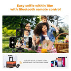 K&F Concept 75 inch/190cm Camera Tripod,Lightweight Travel Outdoor DSLR Tripods with 360 Degree Ball Head Load Capacity 8kg/17.6lbs,Cellphone Clip and Remote Control for Smartphone S255A3+BH-36