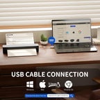 iDPRT Portable Printer Wireless for Travel, Inkless Bluetooth Thermal Printers for Home,Office,Vehicles203DPI,Supports 8.5" x 11" US Letter&A4 A5 Size,Compatible with Android and iOS Phones&PC