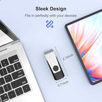 TOPESEL 20PCS 2GB Bulk USB 2.0 Flash Drive Swivel Memory Stick Thumb Drives Pen Drive (2G, 20 Pack, Black)