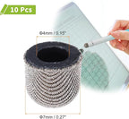 MECCANIXITY 10Pcs Replacement Fiber Mesh Tips for Stylus Pens 7mm Suitable for Capacitive Touch Screen,High Sensitivity,Soft,No Scratch Screen Pen Tip