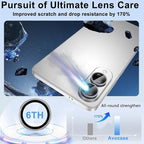 for Samsung Galaxy S25 Edge Camera Lens Protector, Individual Metal Ring Tempered Glass Lens Cover, [Strong Adsorption] Scratch Resistant Ultra-Thin HD Clear Lens Cover, 1 Set-Gray