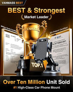 VANMASS Car Phone Holder 2025 Ultimate Military-Grade Phone Holder for Your Car Windshield Dashboard【Newest Best Strongest】 Cell Phone Car Mount with Patent & Safety Certs for iPhone Samsung Android