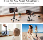 Magnetic Phone Tripod Stand for iPhone,Adjustable and Foldable Mini Pocket Tripod,Strong Magnet Selfie Stick Stand for iPhone 16/15/14/13/12 and Mag Safe Cases
