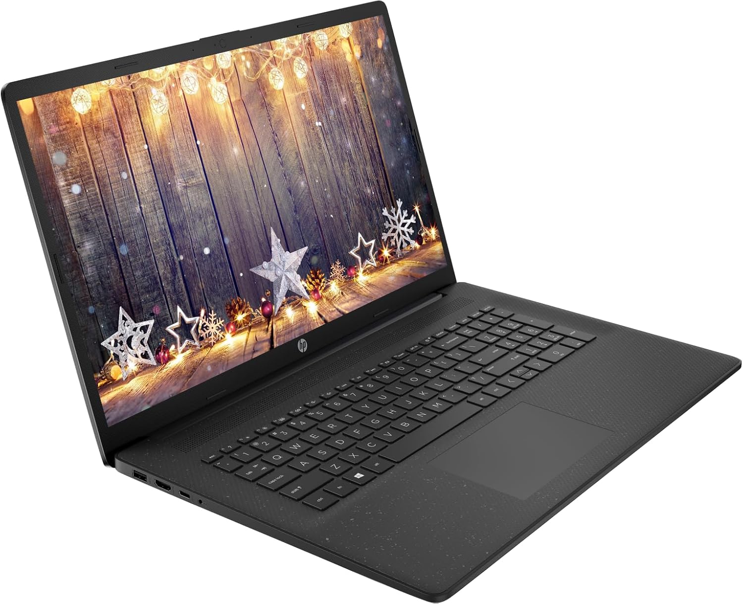 HP 17.3" Business Laptop Computer, 10-Core Intel Core i5, Windows 11 Pro with Microsoft Office License Included, PLUSERA Earphones (Jet Black, 16GB RAM | 1.2TB Storage)