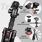 JOILCAN Tripod for Camera, 81" Aluminum Camera Tripod Monopod for DSLR, Heavy Duty Travel Tripods for Spotting Scope Binoculars Laser Level, Payload 35Lb