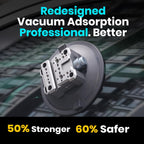 6" Suction Cup Camera Mount – Ultimate Car Camera Mount with Cold Shoe, NATO Rail, and Threaded Holes for Cameras, Action Cameras, Phones (6")