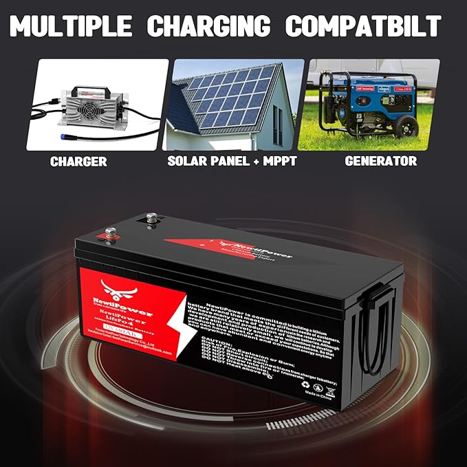 12V 600Ah Lithium LiFePO4 Battery with 250A BMS Grade A Cells Deep Cycle Rechargeable Battery,10000+ Cycles,Perfect for Golf Cart,Off Grid Applications (12.8V 600Ah-BLU)