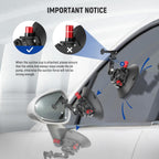 NEEWER 6"/15.2cm Camera Suction Cup Mount with Ball Head Magic Arm, Metal Suction Cup Mount on Car Windshield Dash for Camera/Action Camera/Phone Holder, with 1/4" & 3/8" Mounting Holes for ARRI