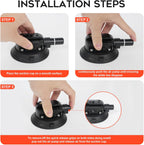 4.5"/14cm Camera Suction Cup Mount with Ball Head Quick Release Magic Arm Metal on Car Boat Windshield Window for Camera/DSLR Action Video Shooting