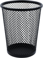 Desk Pencil Pen Holder, Wire Mesh Pen Cup Holder for Desk Organizer and Office Desk Accessories (12 Pack)