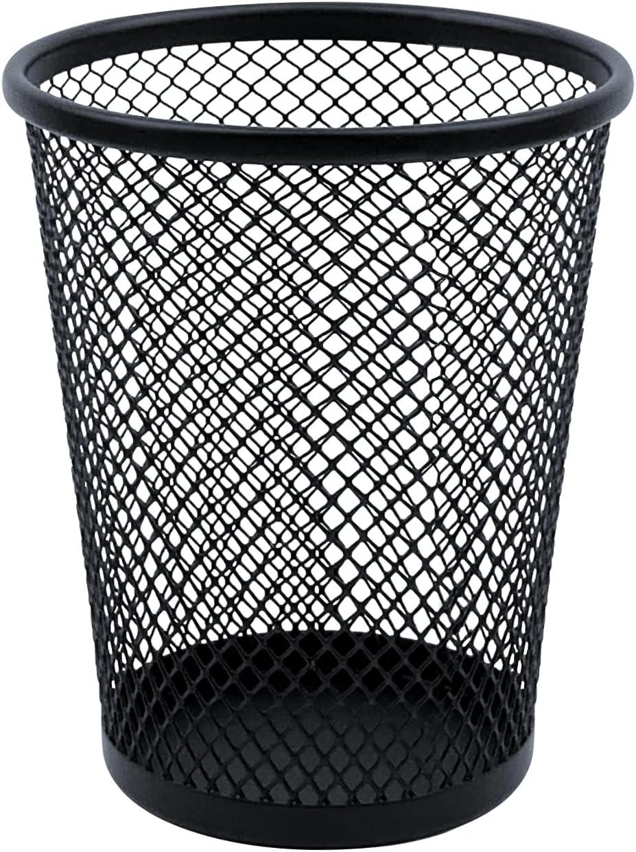 Desk Pencil Pen Holder, Wire Mesh Pen Cup Holder for Desk Organizer and Office Desk Accessories (12 Pack)