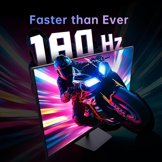 KTC 24.5'' Gaming Monitor 180Hz FHD,Fast IPS 1080P 1 ms, 128% sRGB HDR10,Freesync HDMI x 2 /DP x 1 VESA Tilt Adjustable Xbox PS5 Switch (HDMI Cable Included)