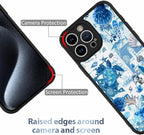 AIGOMARA Case for iPhone 15 Pro Max [Compatible with MagSafe] Blue Turtle Shell Ocean Collage Pattern Design for Women Girls Men Soft TPU Bumper Hack PC Back Shockproof Protective Slim Magnetic Cover