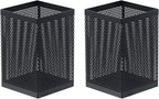 Comix Mesh Pen Holder Desk, Wire Pencil Holder with Foam Pad and Non-Slip Bottom Office Supplies Desk Organizer for Home Office School, 2 Packs