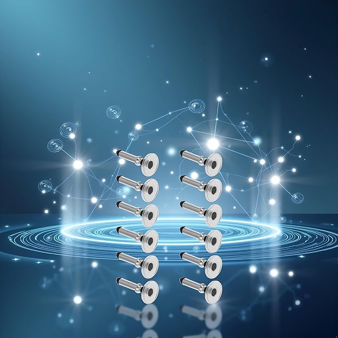 12 Pcs Silver Universal Stylus Replacement Disc Tips Round Shape Replaceable Stylus Pen for Touch Screen Stylus Pen Disc Tips,Stylus Pens, Cell Phones Accessories