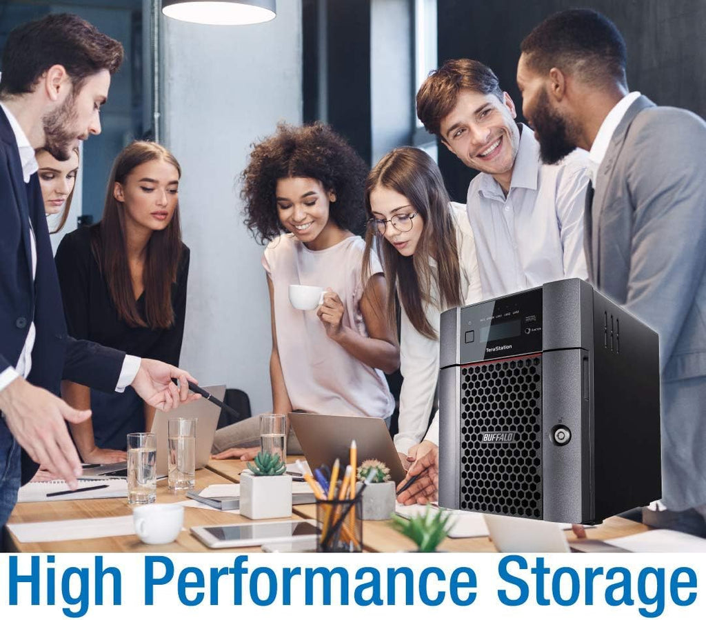 BUFFALO TeraStation 5420DN 4-Bay Business Desktop NAS 32TB (2x16TB) with Hard Drives Included RAID iSCSI Network Storage File Server