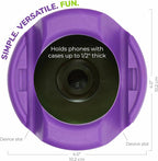 GoDonut – Phone Stand 360 Swivel – Cell Phone Holder + iPad Stand Desk Organizer - Compatible with Tablet, iPhone, Kindle & Most Smartphones – Orange