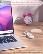 Hanpusen Rechargeable Camera Remote Control for Canon - Wireless Shutter Release with OLED Screen Compatible with R8, R6 II, R100, R50, R10, M50, SL3, R3, R5, R6, EOR RP, EOS R;Replaces Canon BR-E1