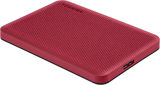 Toshiba Canvio Advance 2TB Portable External Hard Drive USB 3.0, Red - HDTCA20XR3AA